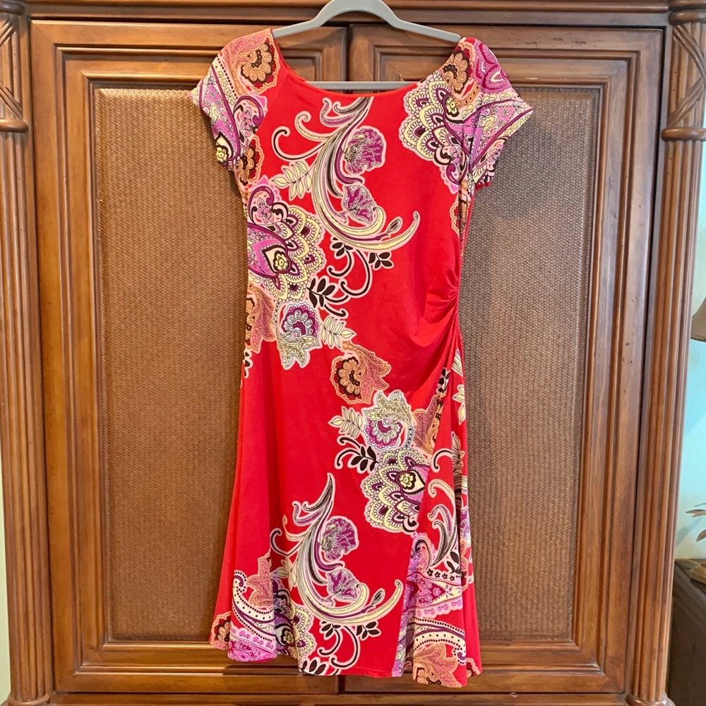 EUC Evan Picone red dress